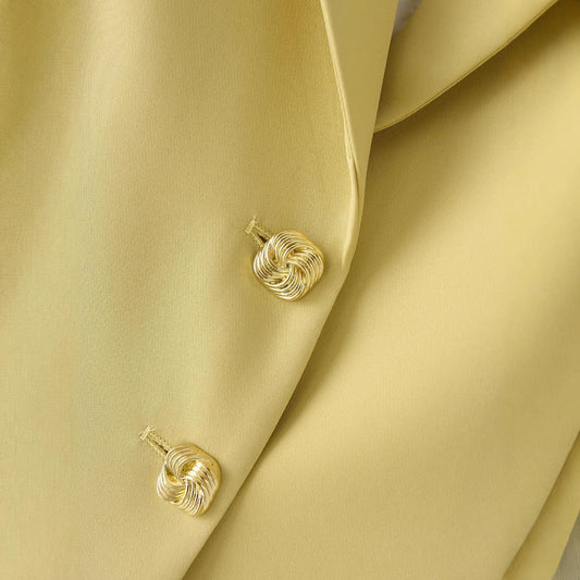 Solid color hollow waist inlaid with lace V-neck casual shirt shoulder